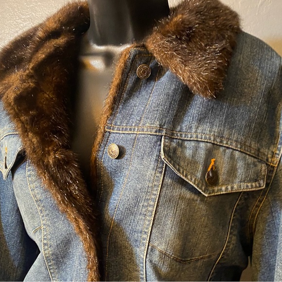 Wilsons Leather Maxima Faux Fur Lined Jean Jacket - Picture 12 of 16